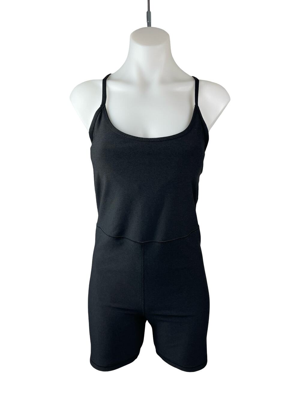 Old Navy Active Power Chill Black Athletic Activewear Cami Jumpsuit Romper Sz M